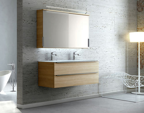 Double washbasin cabinet - ARTIQUA 212 - ARTIQUA GmbH - wall-hung / wooden / contemporary