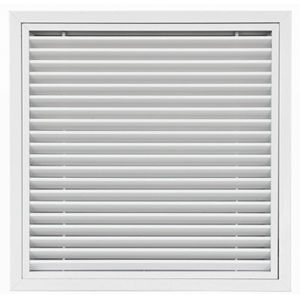 Anodized aluminum ventilation grill - GRA60-SMF - BROFER SRL - square / white