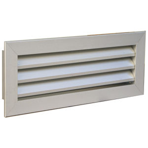 Galvanised steel ventilation grill - GRA - BROFER SRL - anodized aluminum / rectangular / square