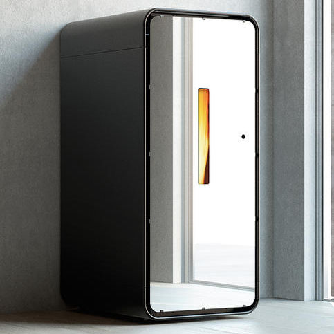 Pellet heating stove - AMBRA LUX - COLA GF WÄRMETECHNIK - 5 kW...10 kW / 0 - 5 kW / contemporary