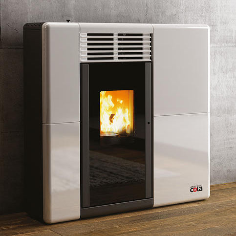 Pellet heating stove - AFRODITE - COLA GF WÄRMETECHNIK - 0 - 5 kW / 10 kW...20 kW / contemporary