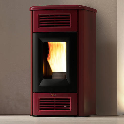 Pellet boiler stove - TERMO POWER LUX - COLA GF WÄRMETECHNIK - contemporary / metal / earthenware