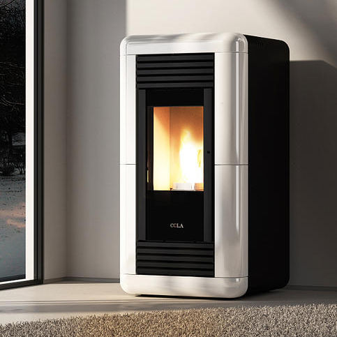 Pellet heating stove - MEDEA - COLA GF WÄRMETECHNIK - contemporary / steel / cast iron