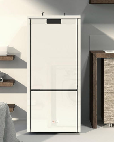 Pellet boiler stove - AQUA PLUS 18 - COLA GF WÄRMETECHNIK - contemporary / steel / cast iron