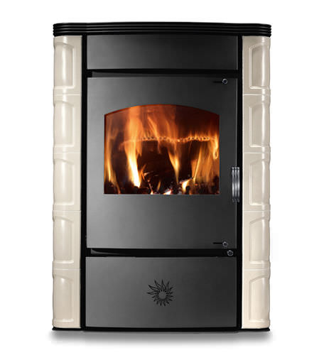 Wood heating stove - ALADINO - CS THERMOS S.R.L. - contemporary / metal