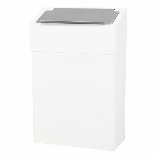 Hygienic trash can - 1103 - DAN DRYER A/S - wall-mounted / stainless steel / with lid