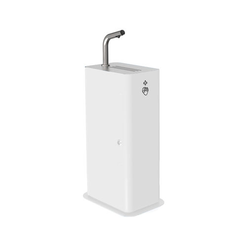 Freestanding hand sanitizer dispenser - JUNIOR 3492 - DAN DRYER A/S - automatic / logo / stainless steel
