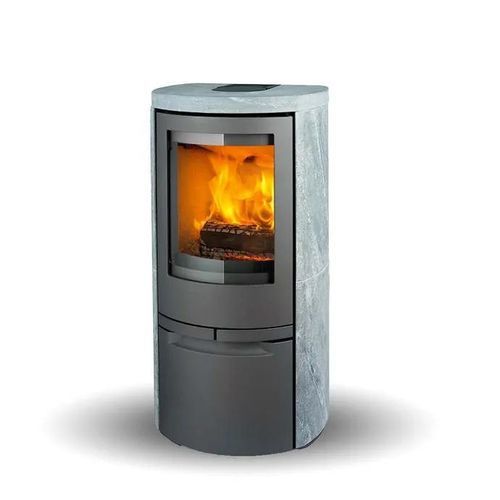 Wood heating stove - COSMO 1147 SOAPSTONE - Jydepejsen A/S - 3 kw – 8 kw / free-standing / contemporary