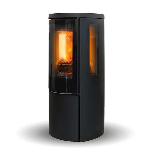 Wood heating stove - COZY MODERN SIDEGLASS - Jydepejsen A/S - 3 kw – 8 kw / free-standing / 3-sided