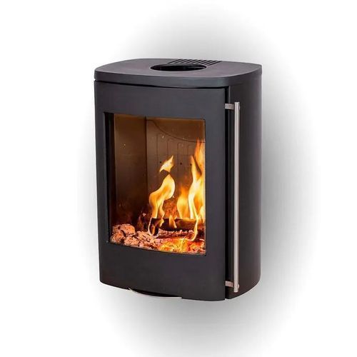 Wood heating stove - SENZA WALL - Jydepejsen A/S - 3 kw – 5 kw / wall-mounted / contemporary
