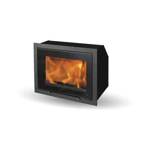 Wood-burning fireplace insert - H530 MODERN - Jydepejsen A/S - steel / natural convection / contemporary
