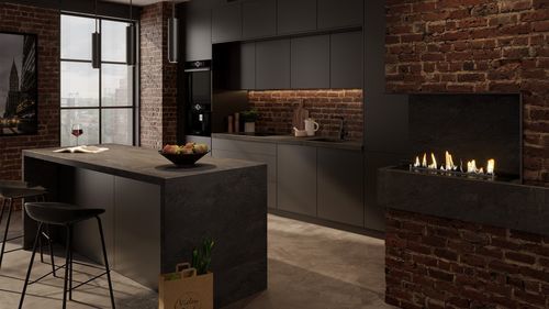 Bioethanol fireplace - LINE 800 - Spartherm - The Fire Company - free-standing / built-in / integrated
