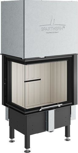 Corner fireplace insert - Varia 2L-55h - Spartherm - The Fire Company - wood-burning / built-in / remote-controlled