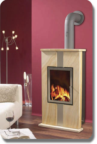 Wood heating stove - SUNCOSY 10 - SUNSET Energietechnik GmbH - contemporary / steel