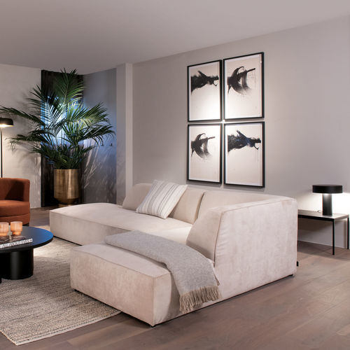 Modular sofa - CALI  - EUROFASHION HOMETEXTILES & CONCEPTS - contemporary / fabric / gray