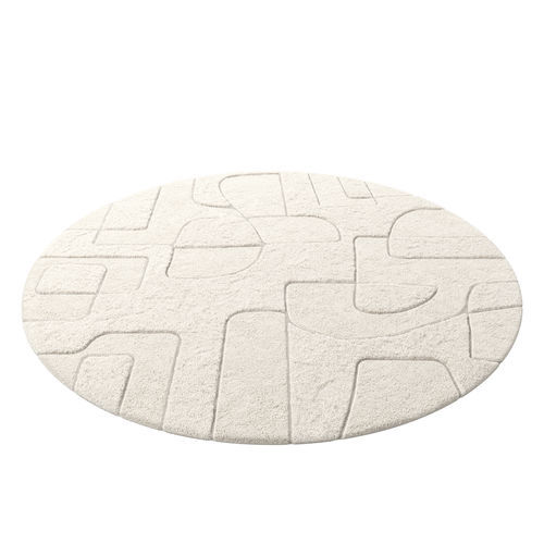 Contemporary rug - SABI - EUROFASHION HOMETEXTILES & CONCEPTS - patterned / wool / round
