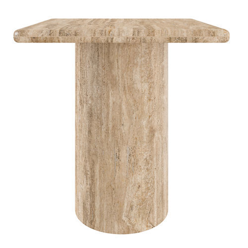 Contemporary side table - BEGA M - EUROFASHION HOMETEXTILES & CONCEPTS - marble / marble base / square