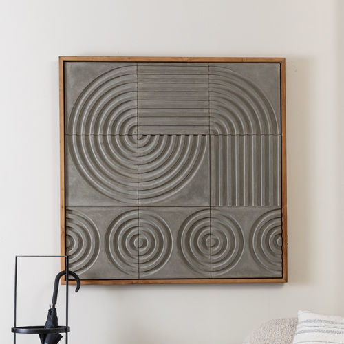 Wood decorative painting - CIRCULAR - EUROFASHION HOMETEXTILES & CONCEPTS - contemporary