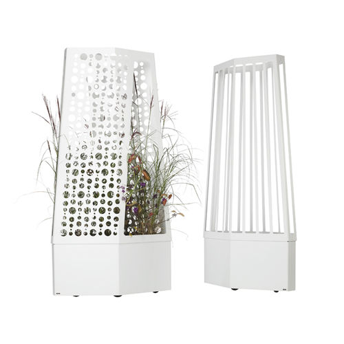 Concrete planter - AIR - FLORA - mobile / modern / indoor