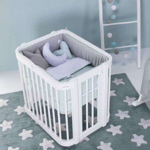 Cradle on casters - Crea Tre - ALONDRA - extendable / wooden / baby