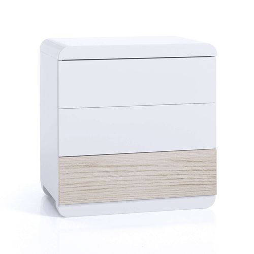 Contemporary bedside table - QM417 - ALONDRA - lacquered MDF / melamine / rectangular