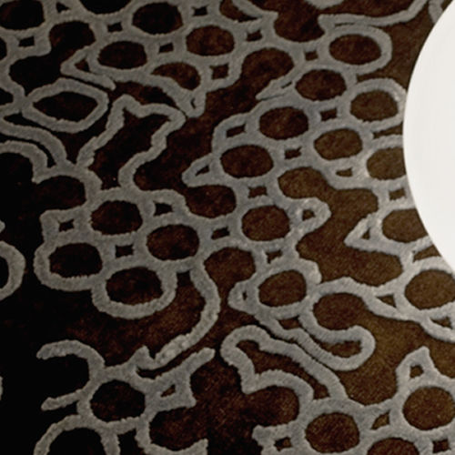 Contemporary rug - GAP - Warli - patterned / New Zealand wool / viscose
