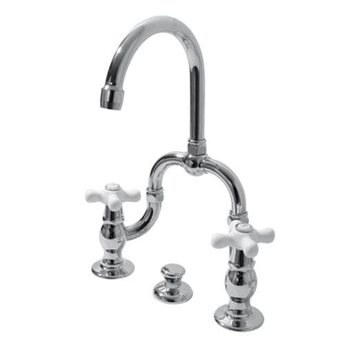 Double-handle washbasin mixer tap - RL1014 - BLEU PROVENCE - countertop / metal / bathroom