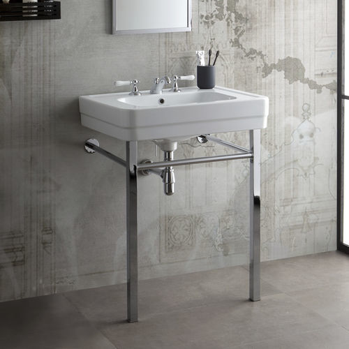 Washbasin with legs - BASINS & METAL STANDS - BLEU PROVENCE - ceramic / customizable / with tap holes on demand