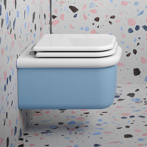 Wall-hung toilet - TC226 - BLEU PROVENCE - ceramic / for school / kindergarten