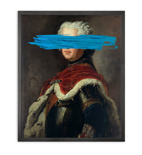 Canvas print - BLUE MARK - Mineheart - portrait