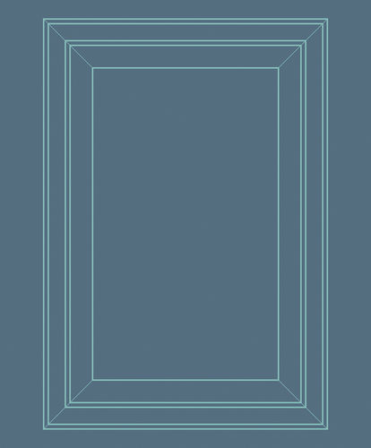 Contemporary wallpaper - PETROLEUM &amp; AQUAMARINE PANEL OUTLINE - Mineheart - nonwoven fabric / geometric / wood look