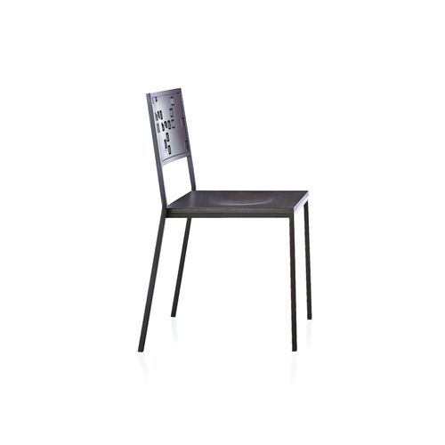 Contemporary restaurant chair - WONKA  - ALMA DESIGN S.R.L. - walnut / stackable