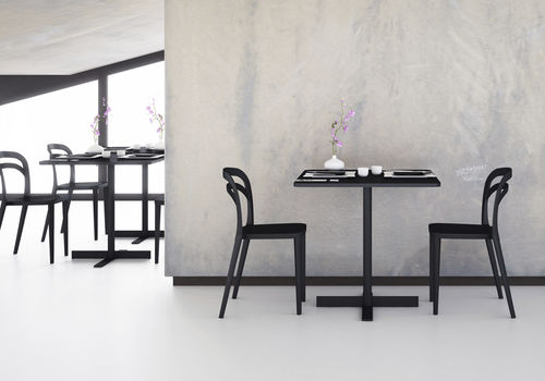 Contemporary table - PEOPLE - ALMA DESIGN S.R.L. - MDF / square / for restaurant