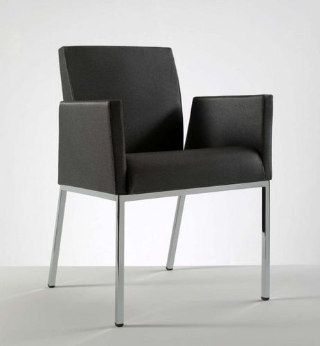 Contemporary visitor armchair - LOUNGE - MASCAGNI - fabric / polyurethane foam / commercial