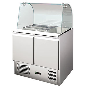 Commercial salad prep unit - MAGIC SAV 9000 - FRIGEO PERFECT COOLING - stainless steel