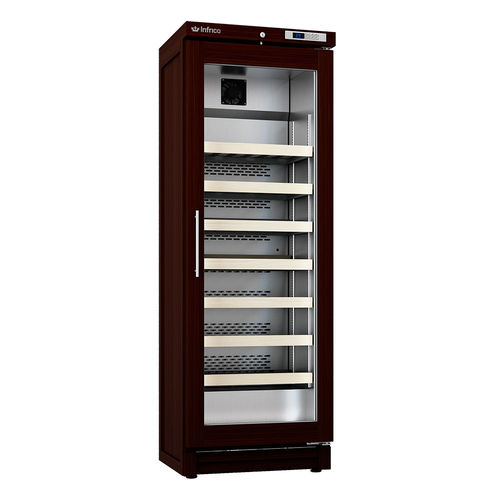 Commercial wine cellar - EVV 100 - INFRICO, S.L. - built-in / wooden / 1 glass side