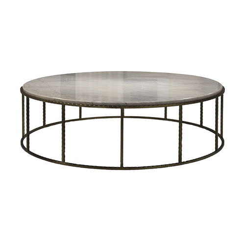 Contemporary coffee table - H 550197 - GUADARTE - metal / marble / metal base