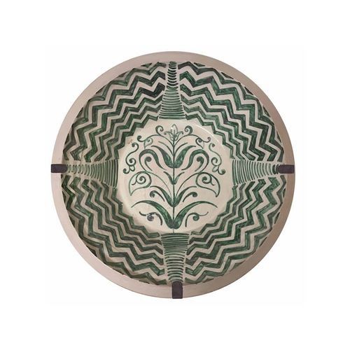 Flat plate - 992 - GUADARTE - round / ceramic / patterned