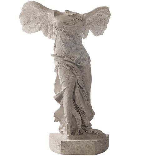 Ceramic sculpture - Victoria de Samotracia - GUADARTE - decorative / for exhibitions / silver-colored
