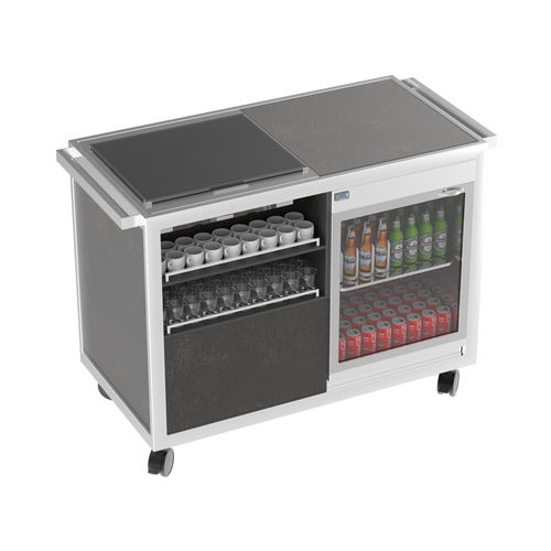 Beverage trolley - COFFE & TEA BREAK - LA TAVOLA S.R.L. - commercial / warming / stainless steel