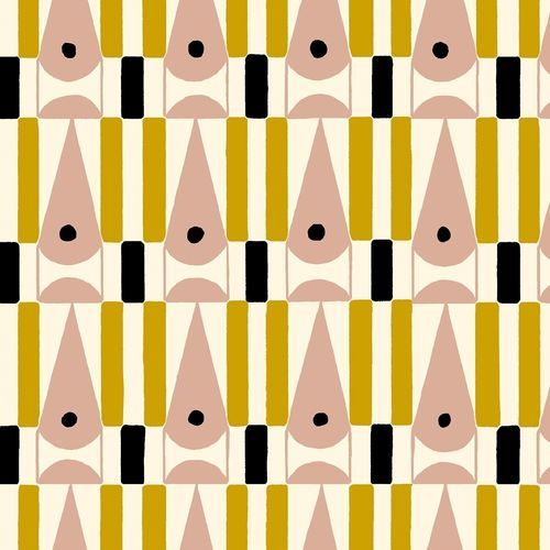 Contemporary wallpaper - EYE NOW    - Olivier Thévenon Selection - geometric pattern / fabric look / black