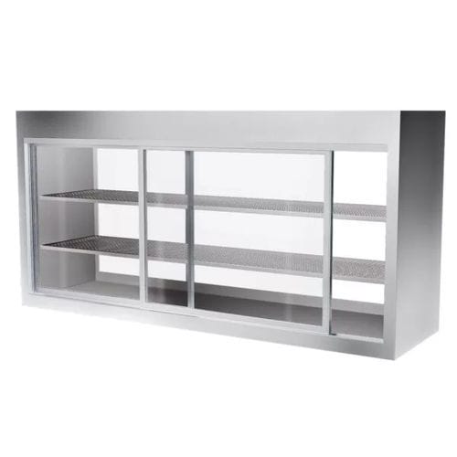 Counter refrigerated display case - Moving Glass & Metal Design - shelf / upright / for pastry shops