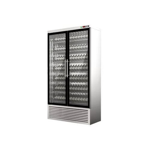 Counter refrigerated display case - Concept2 - Moving Glass & Metal Design - shelf / for restaurant / for commercial kitchen