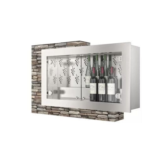 Counter refrigerated display case - Picture - Moving Glass & Metal Design - stainless steel / with door / without shelf