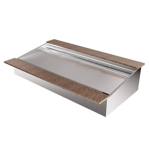 Built-in refrigerated well - Tecno Alta - Moving Glass & Metal Design - ventilated cold / commercial
