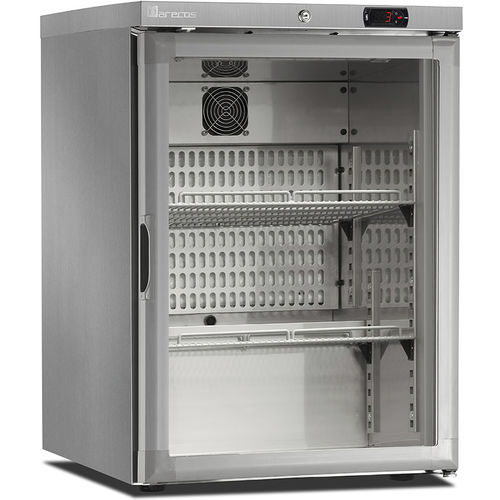 Counter professional refrigerated display case - ARV 150 CS TA PV - Marecos - upright / for shop / stainless steel
