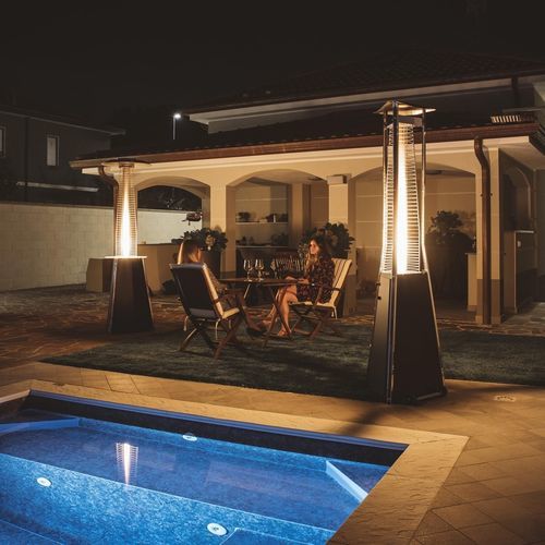 Gas infrared patio heater - KALIENTE - SIABS S.r.l. - mobile / >4000 w / vertical