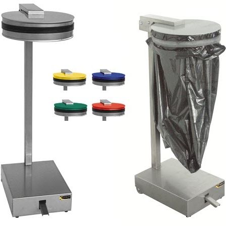 Public trash bag holder - CPB - SOFINOR SAS - free-standing / stainless steel / outdoor