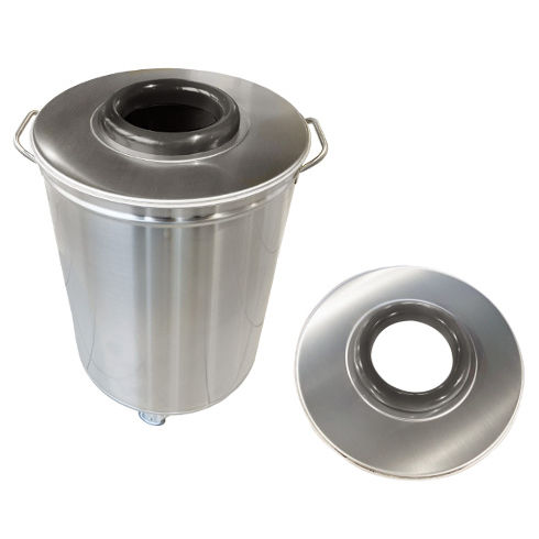 Floor-standing trash can - CPB05RT - SOFINOR SAS - stainless steel / indoor / contemporary