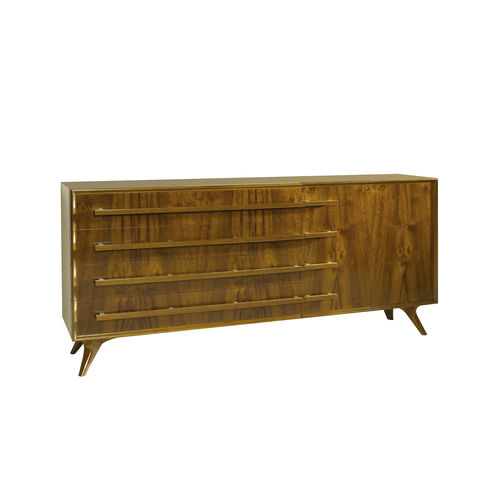 Contemporary sideboard - OSLO - ACANTO - walnut / wood veneer / 4-legged